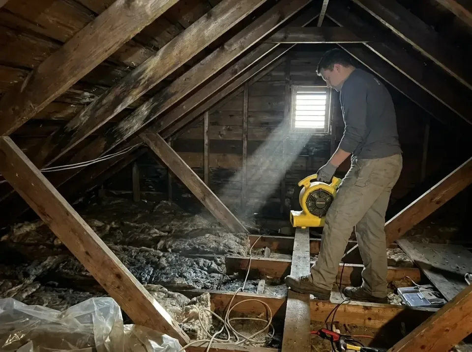 attic-water-damage-drying-proc-007 — frequently asked questions, Emergency Water Extraction & 24/7 Flood Response in Edgewoo…